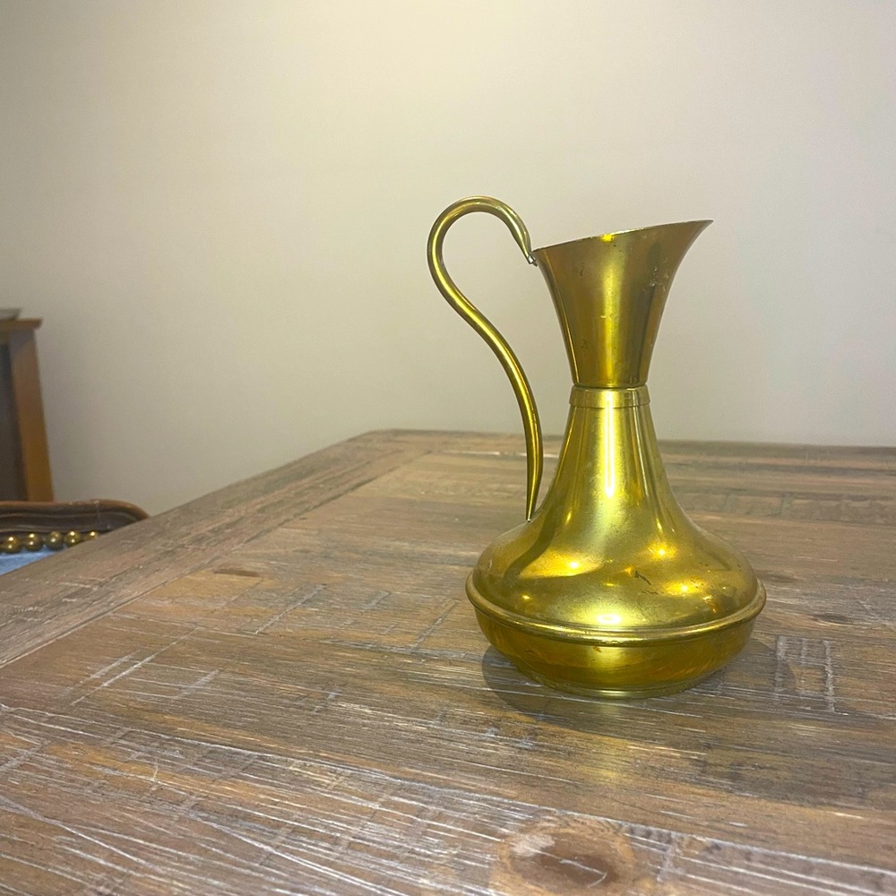 Vintage - brass - pitcher